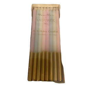 Meri Meri x Ladurée Candles, 16ct, Pink & Gold